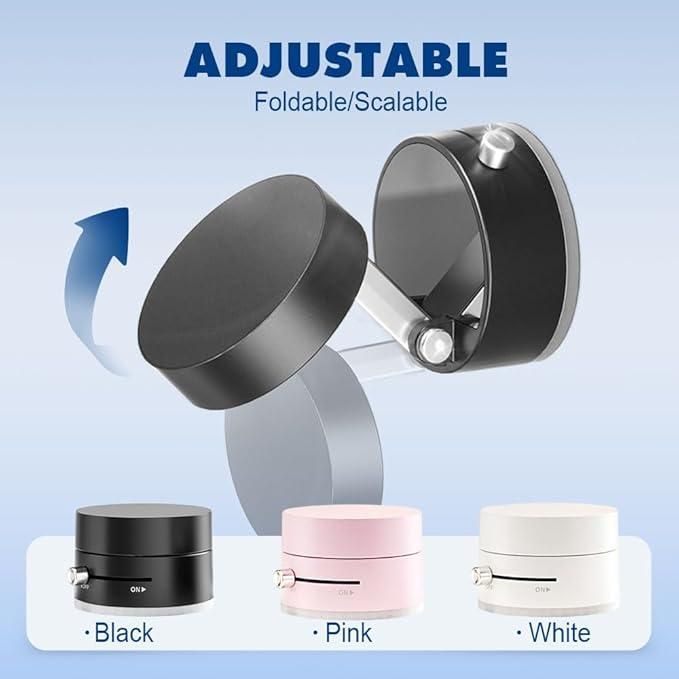 Bhaushop™ Vacuum Magnetic Suction Phone Holder – 360° Rotating Car Mount