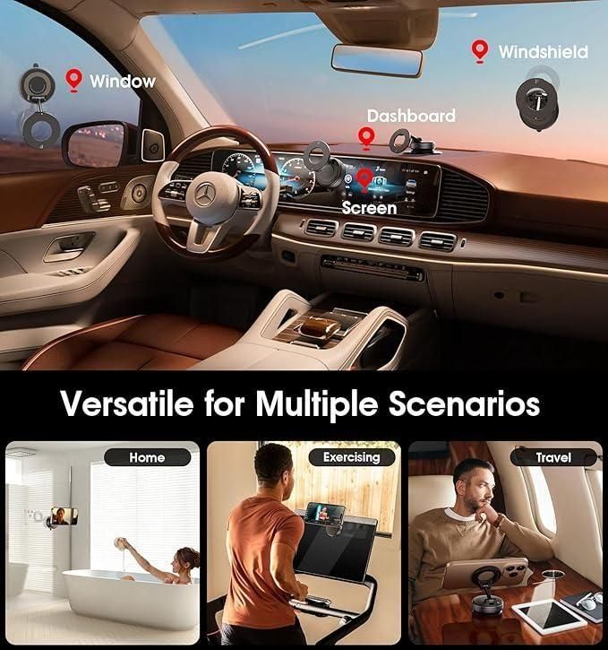 Bhaushop MagPro™ – Foldable Magnetic Vacuum Phone Holder